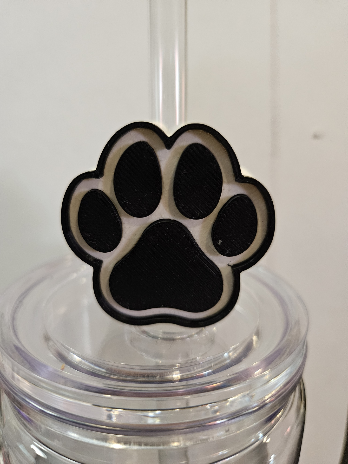 Black & White Paw Print